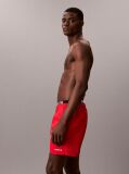 Red Double Waistband Swim Shorts - Intense Power  Men