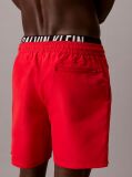 Red Double Waistband Swim Shorts - Intense Power  Men