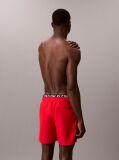 Red Double Waistband Swim Shorts - Intense Power  Men