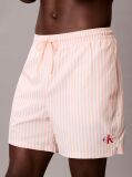 Orange Medium Drawstring Swim Shorts - CK Monogram  Men