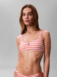 Orange Bralette Bikini Top - CK Monogram  Women