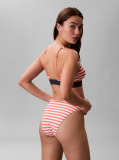 Orange High Leg Bikini Bottoms - CK Monogram  Women