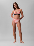 Orange High Leg Bikini Bottoms - CK Monogram  Women