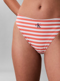 Orange High Leg Bikini Bottoms - CK Monogram  Women