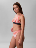 Orange High Leg Bikini Bottoms - CK Monogram  Women