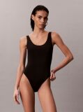 Black Scoop Back Swimsuit - CK Icon  Women