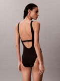 Black Scoop Back Swimsuit - CK Icon  Women