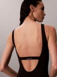Black Scoop Back Swimsuit - CK Icon  Women