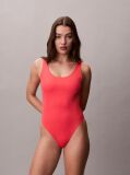 Pink Scoop Back Swimsuit - CK Icon  Women