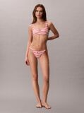 Orange Tie Side Bikini Bottoms - CK Monogram  Women