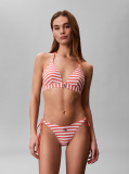 Orange Halter Triangle Bikini Top - CK Monogram  Women