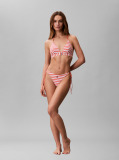 Orange Halter Triangle Bikini Top - CK Monogram  Women