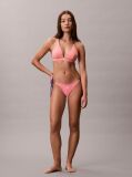 Pink Halter Triangle Bikini Top - CK Monogram  Women
