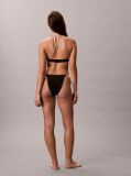 Black Halter Triangle Bikini Top - CK Monogram  Women