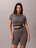 Γκρι Κοντομάνικο Τοπ - Icon Shapewear Logo  Γυναίκα