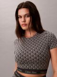 Γκρι Κοντομάνικο Τοπ - Icon Shapewear Logo  Γυναίκα