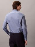 Blue Slim Stretch Dress Shirt  Men