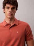 Καφέ Polo T-Shirt Από Βαμβάκι Πικέ  Άνδρας