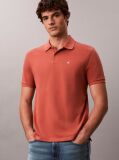 Καφέ Polo T-Shirt Από Βαμβάκι Πικέ  Άνδρας
