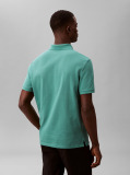 Πράσινο Polo T-Shirt Από Βαμβάκι Πικέ  Άνδρας