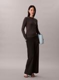 Grey Merino Wool Crew Neck Jumper  Women