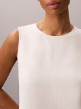White Textured Sleeveless Top  Women