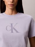Μοβ T-Shirt Με Λογότυπο  Γυναίκα