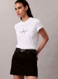 Λευκό T-Shirt Με Λογότυπο  Γυναίκα