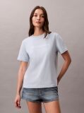 Μπλε Κοντομάνικο T-Shirt  Γυναίκα