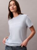 Μπλε Κοντομάνικο T-Shirt  Γυναίκα