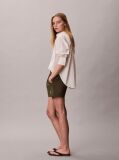White Relaxed Cotton Poplin Stripe Shirt  Women