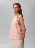 Orange Linen Blend Cami Top  Women