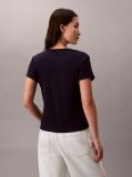 Μοβ Κοντομάνικο T-Shirt Με Slim Γραμμή Και  Μονόγραμμα  Γυναίκα
