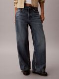 Denim Baggy Τζιν Με Χαμηλή Μέση Και Twisted Σχέδιο  Γυναίκα