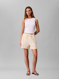 Yellow Double Gauze Novelty Short  Women