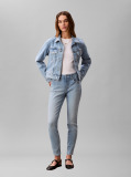 Denim Cropped Denim Trucker Jacket  Women
