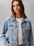 Denim Cropped Denim Trucker Jacket  Women