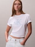 Λευκό T-shirt Με Μονόγραμμα  Γυναίκα