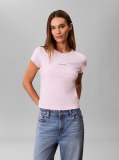 Ροζ T-Shirt Με Baby Εφαρμογή  Γυναίκα