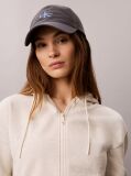Μπεζ Κοντό Hoodie Με Φερμουάρ Και Ελαστική Ζώνη Με Λογότυπο  Γυναίκα