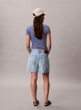 Denim Ψηλόμεσο Άνετο Denim Σορτς  Γυναίκα