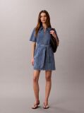 Denim Denim Shirt Φόρεμα Με Ζώνη  Γυναίκα