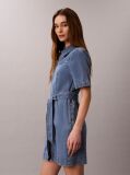Denim Denim Shirt Φόρεμα Με Ζώνη  Γυναίκα