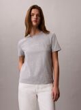 Γκρι T-Shirt Monologo Με Στρογγυλή Λαιμόκοψη  Γυναίκα