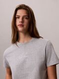 Γκρι T-Shirt Monologo Με Στρογγυλή Λαιμόκοψη  Γυναίκα