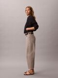Γκρι Τζιν Με Cropped Barrel Γραμμή  Γυναίκα