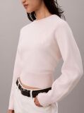 Pink Monogram Wool Blend Raglan Sleeve Jumper  Women