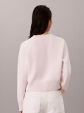 Pink Monogram Wool Blend Raglan Sleeve Jumper  Women