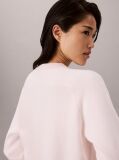 Pink Monogram Wool Blend Raglan Sleeve Jumper  Women