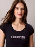Μπλε T-Shirt Με Baby Fit Και Λογότυπο Varsity  Γυναίκα